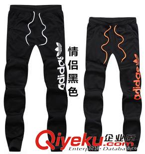 運動情侶褲 秋季男士運動褲情侶小腳褲女士松緊休閑褲批發代發健身褲彈力褲子原始圖片2