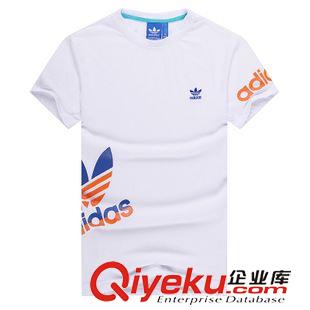 短袖 品牌男裝運(yùn)動T恤 青少年休閑全棉半袖潮男修身圓領(lǐng)t恤學(xué)生打底衫原始圖片2