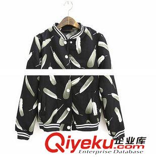 棒球服 A 2015春秋季新款韓國潮小香風休閑羽毛薄小外套女裝夾克棒球服短款原始圖片2