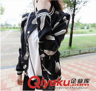 棒球服 A 2015春秋季新款韓國潮小香風休閑羽毛薄小外套女裝夾克棒球服短款原始圖片3