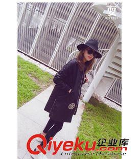 棒球服 A 秋季新款 NYC微章潮牌原宿風中長款棒球服風衣學(xué)生外套女原始圖片3