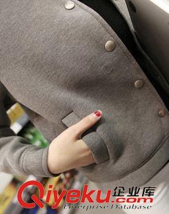 棒球服 B 2015秋韓國代購新款韓版女裝太空棉棒球服開衫衛(wèi)衣學(xué)生班服原始圖片3