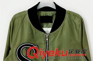 爆款推薦A 韓國代購原宿印花字母長袖中長款情侶裝棒球服棒球衫夾克外套原始圖片3