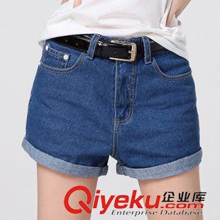 短褲/熱褲 2015夏季新款韓版修身愛心口袋磨破牛仔短褲女褲熱褲