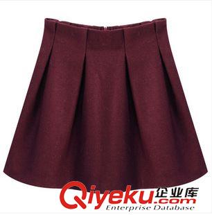 毛衣 歐洲站2015春裝新款北歐風(fēng)馬海毛套頭毛衣+毛呢短裙套裝歐美套裝原始圖片3