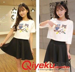 裙套裝 2015新款春夏裝女士套裝裙休閑七分袖原始圖片3