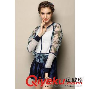 裙套裝 2015歐洲站春裝新款女裝潮流時尚印花小香風名媛套裝原始圖片3