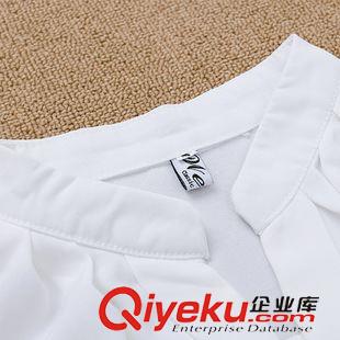 T恤 2015秋裝新款雪紡V領長袖襯衫打底衫韓版OL打底襯衣原始圖片3