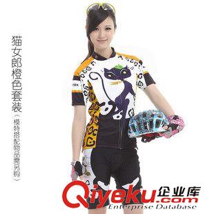 短袖套裝 BAT FOX 新款夏季騎行服女短袖短褲 山車地車單車服 -貓女郎原始圖片2