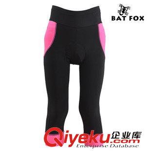 騎行短褲 BAT FOX夏季騎行服女中褲騎行七分褲 自行車服 透氣吸濕排汗-凱麗原始圖片2