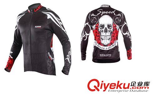 秋冬裝 速盟SOBIKE  騎行服秋冬加絨保暖長(zhǎng)袖 自行車服 抓絨騎行長(zhǎng)袖撒旦原始圖片2