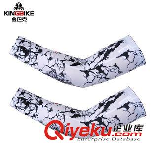 袖套腿套 KINGBIKE金巴克騎行運(yùn)動(dòng)袖套自行車防曬袖套臂套戶外夏季男款刺客原始圖片2