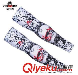 袖套腿套 KINGBIKE金巴克騎行運(yùn)動(dòng)袖套自行車防曬袖套臂套戶外夏季男款刺客原始圖片3