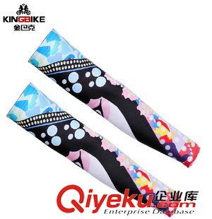 袖套腿套 KINGBIKE金巴克騎行運(yùn)動袖套自行車防曬袖套臂套戶外夏季 花旦原始圖片3