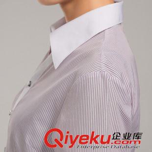 女裝 OL白領女士職業襯衫長袖工裝 商務修身通勤V領正裝襯衣女裝原始圖片3