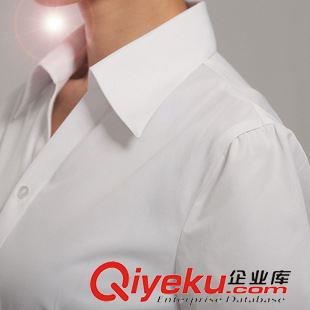 女裝 夏 白襯衫女短袖工裝襯衣女職業(yè)商務(wù)正裝工作服OL通勤修身原始圖片3