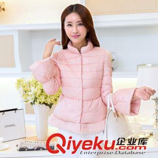 棉衣羽絨類 廠家直銷韓版熱銷女裝立領(lǐng)愛心印花修身長(zhǎng)袖絲棉保暖棉衣一件代發(fā)