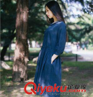 6月26日實拍新款 2015新款夏季時尚森女系棉麻寬松夏秋裝 連衣裙 女原始圖片3