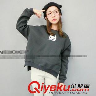 衛(wèi)衣/絨衫 2015秋時尚新款好質(zhì)量卡通圖案設(shè)計寬松加絨女衛(wèi)衣原始圖片2