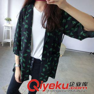 西裝/皮衣/風(fēng)衣 2015秋時尚氣質(zhì)女仙人掌西裝領(lǐng)女裝外套原始圖片2