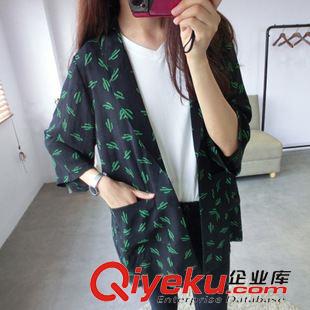 西裝/皮衣/風(fēng)衣 2015秋時尚氣質(zhì)女仙人掌西裝領(lǐng)女裝外套原始圖片3