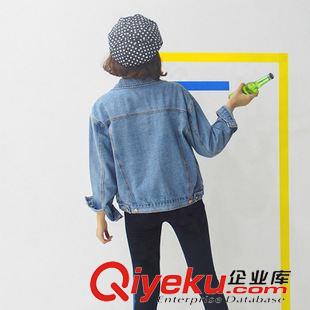 外套 2015歐美秋季新品街拍必備款破洞牛仔外套 女原始圖片2