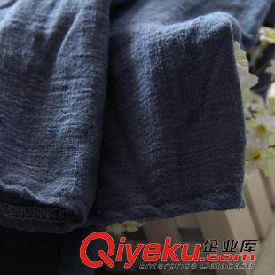 半身裙/短裙 2015夏季新款小清新文藝系百褶裙松緊腰棉麻半身女長(zhǎng)裙原始圖片3