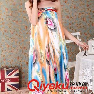 半身裙 2015 夏裝新款 民族風(fēng)印花大擺裙女雪紡半身長裙夏裙子原始圖片3