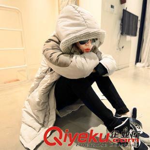 未分類 2014新款韓版大碼連帽羽絨服女中長款軍工裝加厚女士外套zp棉服原始圖片2