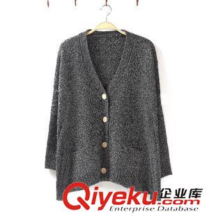西裝 .外套 -秋新款寬松大碼毛衣外套女文藝范女裝外搭羊毛開衫加厚