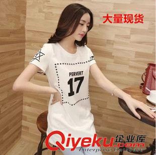 2015夏季新品 2015新款夏裝女式T恤 修身圓領(lǐng)短袖氣質(zhì)休閑T恤衫潮夏