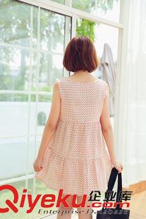 5月連衣裙 實拍 孕婦裝春夏裝時尚長裙哺乳裙夏季純棉碎花無袖背心裙原始圖片2