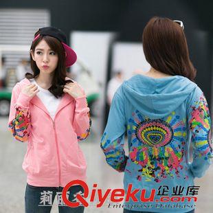 未分類 8215（實拍）秋新款韓版拉鏈連帽衛衣女開衫燙鉆印花休閑運動外套