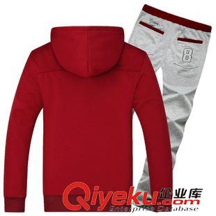 運動中長褲 新款韓版開衫修身型男裝外套衛(wèi)衣服長袖套裝衛(wèi)衣男