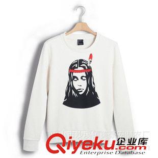 女式衛衣絨衫 【女裝新品】廠家定制頭像印花圓領套頭女式衛衣 多色可選