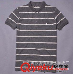 男式T恤polo 供應男式 polo短袖衫 間條帶領短袖 polo衫 外貿原單原始圖片3