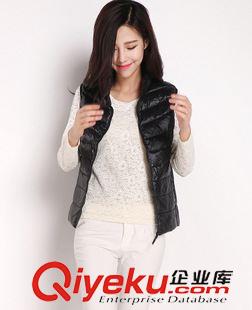 【羽絨服/棉服】 W875實拍新款加大碼超輕薄立領(lǐng)修身馬甲羽絨服女背心外套