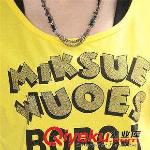 短袖連衣裙 W8070 實拍2013 韓版時尚連衣裙女套裝 短裙 小清新時尚女裝批發原始圖片2