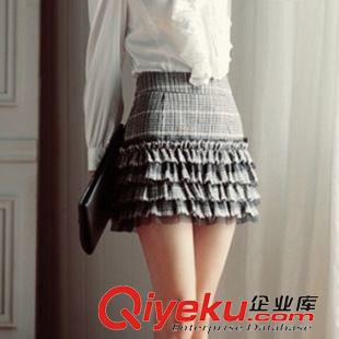 半身裙 W258 2014年韓版新款層層疊疊蛋糕半身短裙花邊短裙 上海工廠直銷