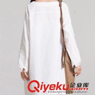 【掌柜推薦】 2015新款森女棉麻春夏季女裝大碼胖mm棉麻刺繡繡花連衣裙原始圖片2