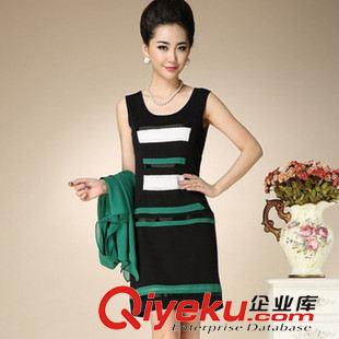 熱銷產品 2015中老年女裝夏裝連衣裙短袖兩件套裝裙子媽媽裝夏裝連衣裙原始圖片3