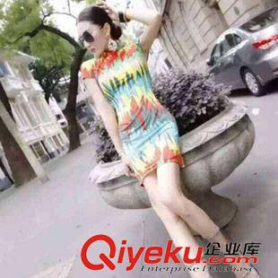 熱銷產品 2015中老年女裝夏裝連衣裙短袖兩件套裝裙子媽媽裝夏裝連衣裙