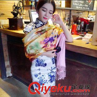 旗袍 2015新款 時(shí)尚復(fù)古優(yōu)雅中國(guó)風(fēng)青花瓷瓶旗袍原始圖片2