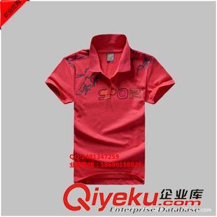 T恤、polo衫、文化衫 工廠定做外貿(mào)刺繡女士全棉修身翻領(lǐng)polo衫 來圖來樣訂做FOB OEM