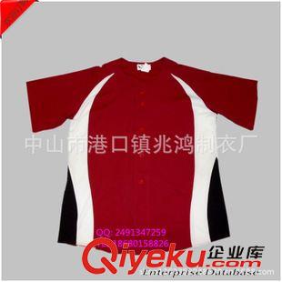 運動服裝系列 工廠供應定做2015夏裝韓版新款棒球衫 男士撞色拼接短袖棒球服原始圖片3