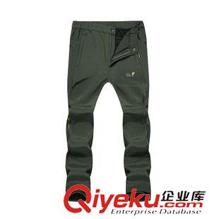 長(zhǎng)褲 廠家直銷(xiāo)加厚加絨沖鋒褲 防水登山褲情侶褲秋冬戶外 軟殼男褲批發(fā)