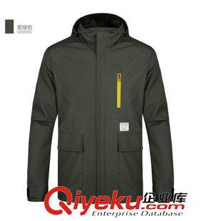 春秋沖鋒衣 2014春秋戶外沖峰衣男登山服防風防水內(nèi)抓絨外套男釣魚 沖鋒衣男原始圖片2
