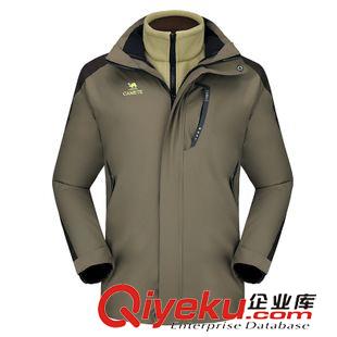 脫卸內膽三合一沖鋒衣 戶外脫卸沖鋒衣zp 男女款登山服兩件套含抓絨保暖內膽旅游外套原始圖片3