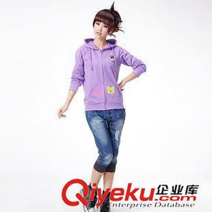 小西裝 風衣 外套 2015秋裝學院風時尚休閑服 卡通連帽衛(wèi)衣女 學生外套原始圖片2