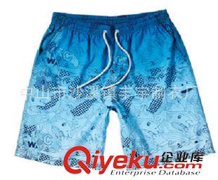 沙灘褲 廠家訂做速干運動短褲男式運動沙灘褲數(shù)碼印花桃皮絨短褲來樣定做原始圖片3